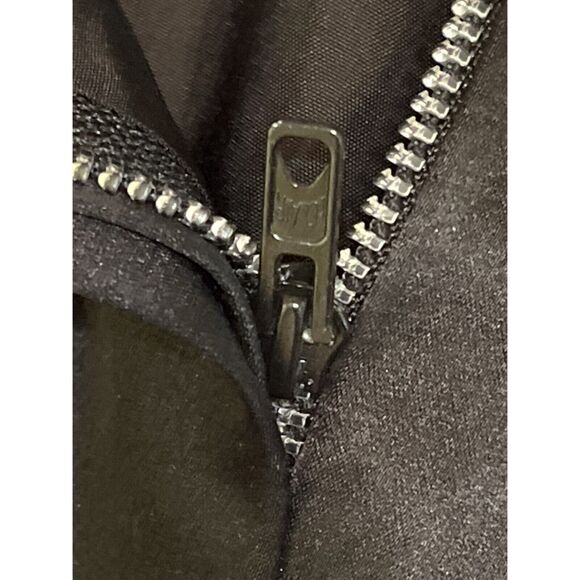 SAINT LAURENT RIVE GAUCHE BLACK SATIN SKIRT Sz: 42 - Picture 9 of 11